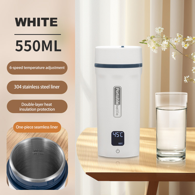 110V/220V/12V/24V Hot Water Cup Electric Travel Portable And Convenient With 304 Stainless Steel PP
