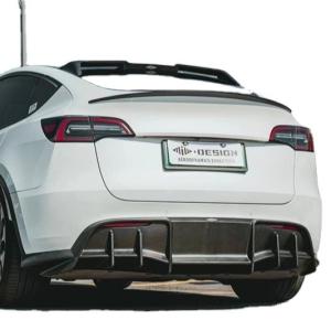 China Auto Parts for Tesla MODEL Y Carbon Fiber Body Kit MODEL Y Upgraded MIW-style Carbon Fiber Front Shovel Diffuser Spoilerbody Kit factory