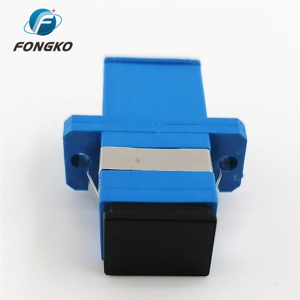 Wholesale Cheap Price SC/UPC- SC/UPC Adapter with Flange SC Simplex Auto Shutter Fiber Optic Adapter