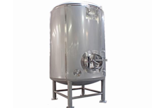 Durable 1HL Brite Tank Brewing 304 Stainless Steel Dimple Jacketed / Side