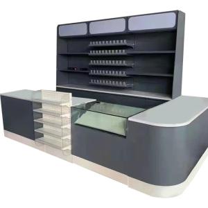 China Supermarket Customized Color Grocery Store Retail Cashier Desk Counter factory