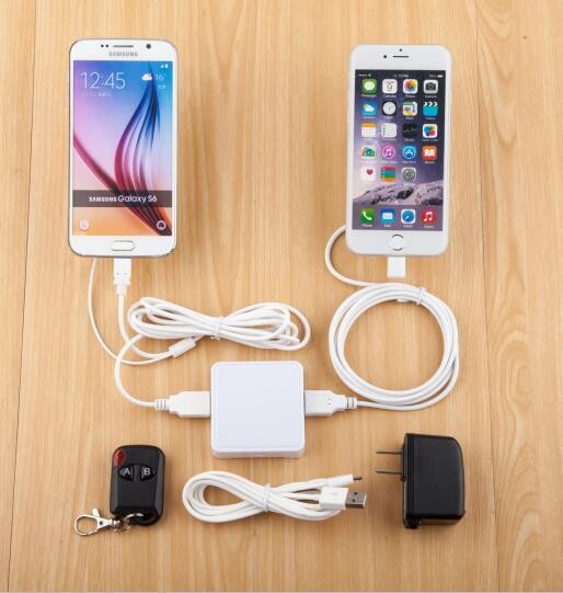 COMER handsets security plastic panel computer anti-theft alarm stand with