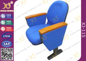 China Flame retardant Fabric cover Auditorium Chairs with PAD 580mm center distance for audience room factory