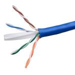 23AWG 0.58MM UTP Network Cable , Bulk CAT6 Patch Cables Conductor Resistance