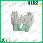 Electronic Workshop ESD Safe Gloves, Anti Static Work Gloves PU Finger Tip