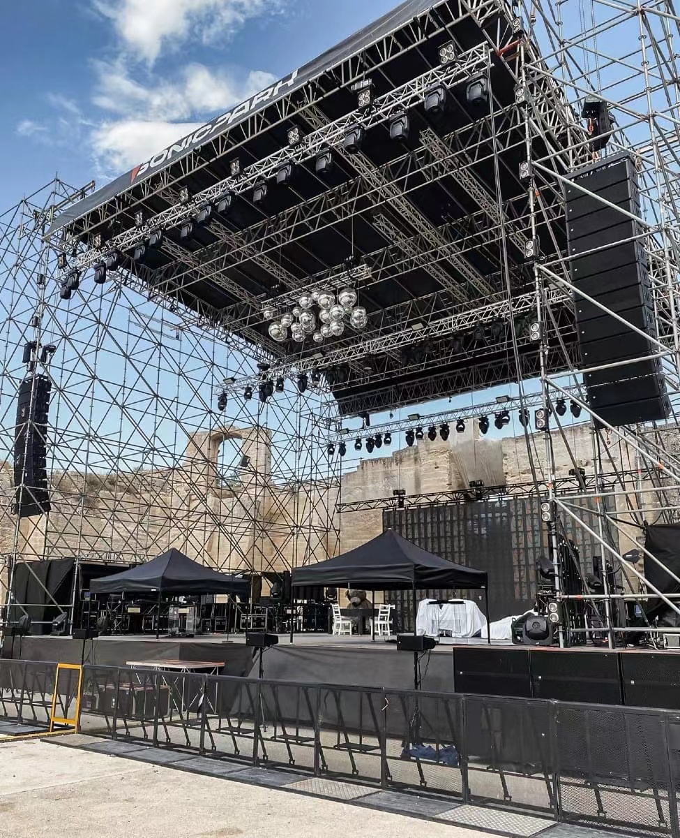 Aluminum Alloy Stage Truss , Thomas Bolt Truss For Concerts / Displays