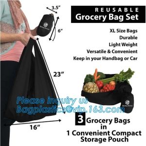 Xlarge Handle Bags Reusable Washable Foldable Folding Reusable Shopping Bags,