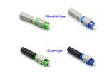 Clamshell / Screw Fast Connect Fiber Connectors , Green 55mm Field Installable