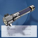 LED Flashlight Solar Power Tactical Flashlight,Ultra Bright Flashlight,Safety