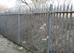 China Beautiful Steel Palisade Fencing Powder Coated Park Guardrail Palisade factory