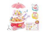 43 Pcs Musical Children's Play Toys Kids Ice Cream Cart Toy With Music