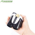 FORESEEN 10x25 Powerful Compact Binoculars Rain Proof Classic Style Black Color