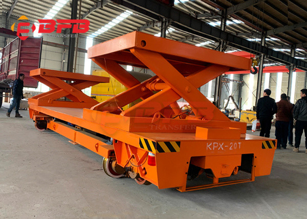 Roller Transfer Heavy Duty Transport Trolley 20T With Lifting System
