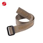 Military Army Tactical Belt With Aluminum Buckle Khaki Riggers Belt