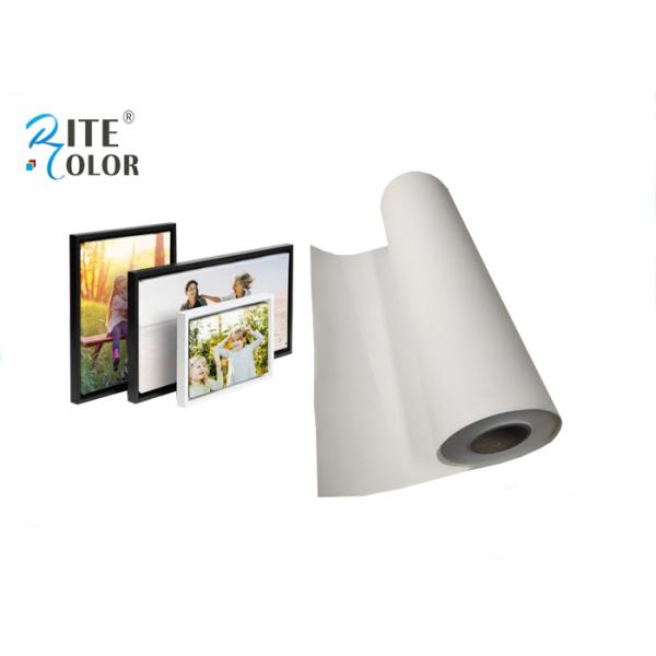 Inkjet Digital Printing Polyester Canvas Rolls , Wide Format Canvas Digital