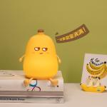 Cute Banana Cartoon Fruit LED Night Light Silicone Lamp Touch Sensor Timing USB