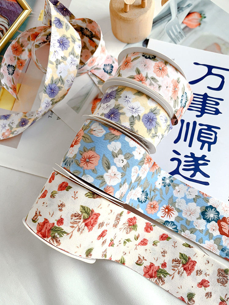 Bow Personalised Printed Ribbon 40mm Floral Printed Ribbon