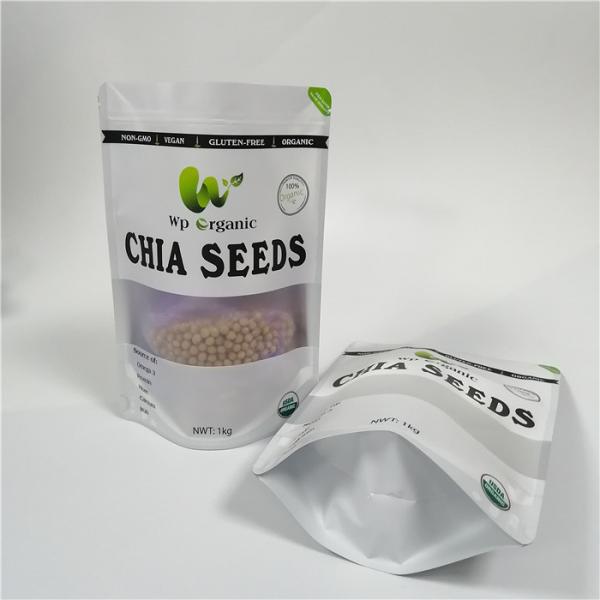 Smell Proof Snack Bag Packaging Cookie Dough Puff Pouches With Front Foggy Windows