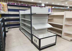 China Double Side Supermarket Metal Shelves CE Certification Classic Style factory