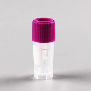 China Disposable Screw Cap Self Stand Cryogenic Vials 1ml Lab Consumables factory