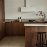 Luxury Durable Kitchen Cabinet High End Contemporary Wood Cupboard Veneer