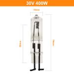 30V 400 Watt Quartz Halogen Bulb 2 Pin Lighting Indicator