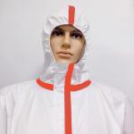 OEM EN14126 White TYPE 4 Non Woven Isolated Disposable Coverall Waterproof With