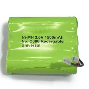 China Custom NiMH Battery Packs 1500mAh 3.6 Volt Rechargeable NiMH Battery Pack factory