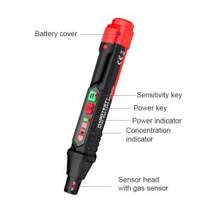 China HT59 HT60 HT61 Gas Leak Detector Sound &amp; Screen Alarm Mini Combustible Gas Detector For Natural Methane factory