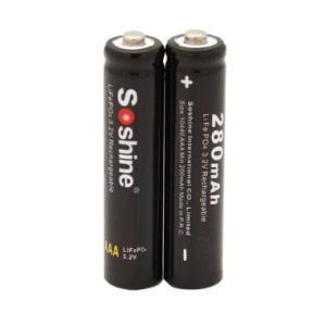 China Soshine AAA /10440 LiFePO4 Battery: 280mAh 3.2V factory