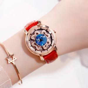 China 3ATM Water Resistant Rotating Feature Quartz Watch Ladies Fashion Watch OEM factory