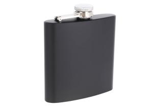 China Matte Black Paint Kitchen Household Items 6oz Small Drinking Flask factory