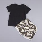 2016 Fashion Boy Kid's Soldier Pattern T-shirt +Cute Camouflage Color Shorts