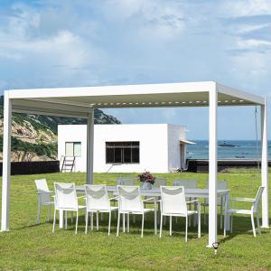 China Garden Landscape Aluminum Louvered Pergola With Canopy Luxury Pergola factory