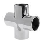 AISI316 Stainless Steel 90 Degree Cross Tee Connector for Marine Hardware Rail