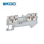 Din Rail Push In Connection Screw Terminal Wire Connectors CE / RoHS Certificati