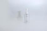 Silkscreen Print Clear 150ml Pump Bottle With Screw Cap Flip Top Cap