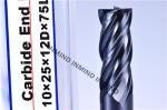 carbide tools Upto HRC50 TiAlN Coating AOL75mm Square carbide milling cutters ,