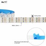 16.4ft LED Strip Lights 12V 1800 LEDs Triple Row Daylight White 6000K Dimmable