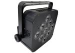 LED Flat Par 9*18W RGBWA+UV 6in1 stage uplights dj equipment powered wireless