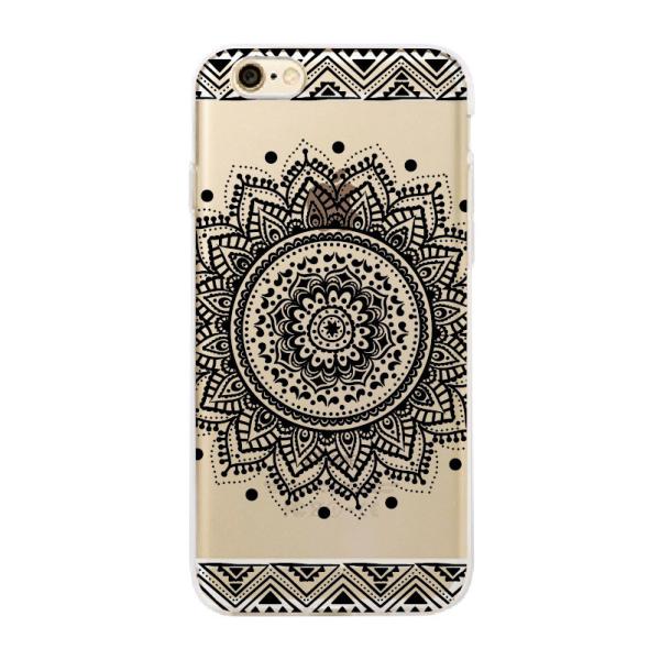 Soft Rubber Designer Cell Phone Cases For Iphone 6s Lace Flower Mandala