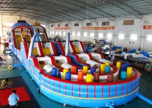 China Giant Adult Inflatable Obstacle Challenges With Digital Printing factory
