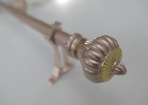 China Decorative Dining Room 19mm Black Curtain Pole Finials factory
