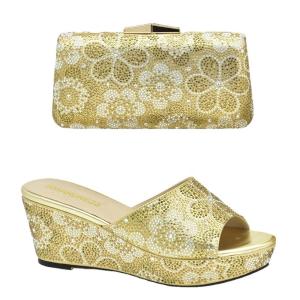 China New OEM Ladies fashion Italian shoes matching bag set African women party shoe and bag For Nigerian Party factory