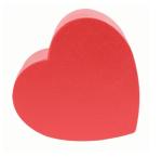 Cardboard heart shape gift box Foam Insert High Quality Custom Ring Packaging
