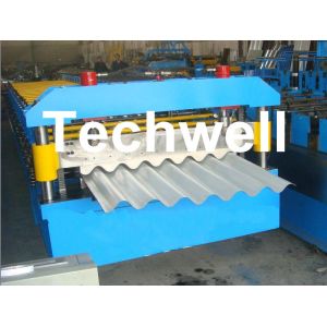 Big Wave Corrugated Roof Roll Forming Machine Galvanised 5.5 Kw with 18 Forming