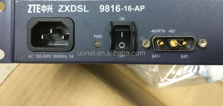 ZTE ZXDSL 9816 mini-DSLAM 9816-24-AP ZTE 9806H ZTE 9836 ADSL2/2+, VDSL2, SHDSL, FE POTS Uplink sub-card OGSDA OGSDB OGSDC