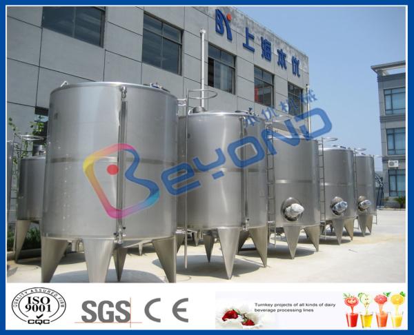 Stainless Steel Double Layer Tank For Storage / Insulation 0 ~ 100℃ Temperature