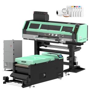 China 60cm Epson I3200*3 DTF Printer Machine Print color CMYK W FG FM FY FO factory