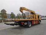Road Rescue Platform Wrecker Tow Truck 4*2 With 6 Ton Crane